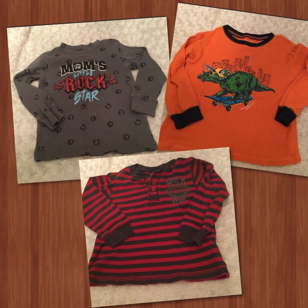 WONDERKIDS Three Thermal LongSleeve T-Shirts